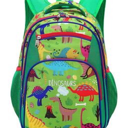 Frantic Premium Quality Green Dinosaurs Bag for Kids - 40 cm-image-40