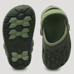 Priaansha Kids Solid Clogs - Green-15