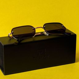 TAMZY Unisex Black Lens & Black Square Sunglasses with-image-41