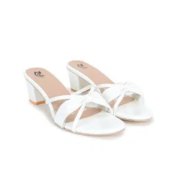 ZAIF Women Open Toe Block Heel Sandals-31