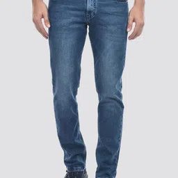 IZOD Men Slim Fit Mid-Rise Light Fade Stretchable Jeans-picture-1
