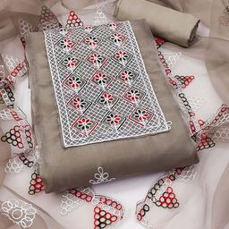 Maroosh Embroidered Organza Unstitched Dress Material-image-32