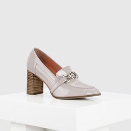 Oroh Women Round Toe Leather Block Pumps-47