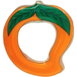 Vworld Fruit Shape Silicone Teether Teething Toys for Baby Combo of Orange and Mango Teether  (Pack of 2) (multicolour) image 4