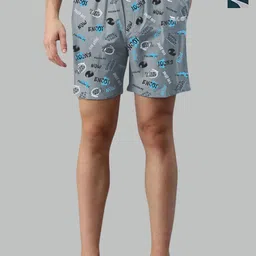 CHROME & CORAL Men Pack of 2 Regular Fit Cotton Shorts-image-87