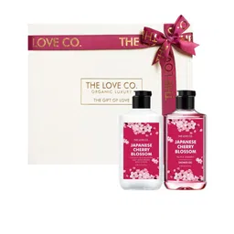 The Love Co Japanese Cherry Blossom Body Wash & Body Lotion Gift Set-0