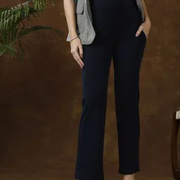 MomToBe Cotton Relaxed Fit Maternity Trousers-picture-28