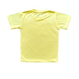 Cute Pals Kids-Unisex Yellow Cotton Tshirts-picture-22