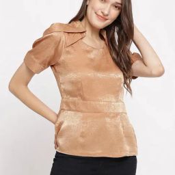Latin Quarters Beige Regular Fit Top-image-30