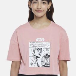Honey by Pantaloons Pink Cotton Graphic Print Top-picture-22