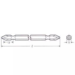 Vessel Air Screwdriver Bit, B36 (+)2 100 H-picture-36