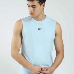 Rock.It Blue Slim Fit Tank Tee-image-41