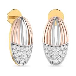 PC Jeweller Crevan 18k Rose Gold Earrings for Women-image-56