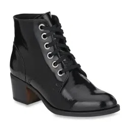 Delize Women's Black Derby Boots-image-63