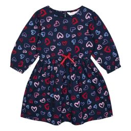 Budding Bees Kids Blue Printed Dress-image-40