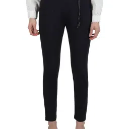 Monte Carlo Navy Mid Rise Trousers-image-46
