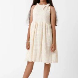 Kate & Oscar Kids Off-White Regular Fit Dress-image-65