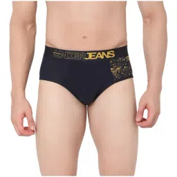 UnderJeans by Spykar Navy Printed Briefs-image-29
