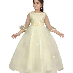 Aarika Kids Cream Embroidered Gown-image-21