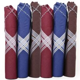 Crusset Multicolor Cotton Handkerchief - Pack of 6-image-32
