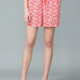 Van Heusen Coral Printed Shorts-image-10