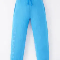 Ed-a-Mamma Kids Blue Cotton Regular Fit Joggers-12