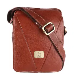 HiLEDER Tan Solid Medium Cross Body Bag-picture-23
