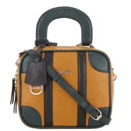 KLEIO Yellow Solid Medium Handbag-47