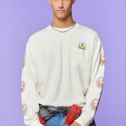 Forever 21 White Regular Fit Printed Sweatshirt-image-98