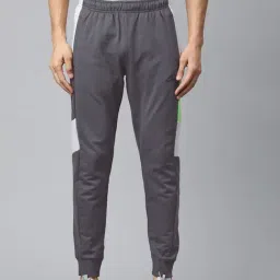 ALCIS Grey Regular Fit Joggers-image-12