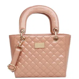 KLEIO Peach Quilted Medium Handbag-picture-34