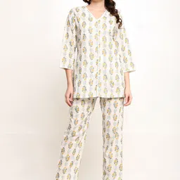 CORDSET Printed Pure Cotton Tunic & Trousers Co-Ords-image-17