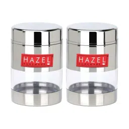 HAZEL Silver Stainless Steel Mukhwas Container (0.17 L) - Set of 2-48