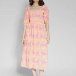 American Eagle Outfitters Peach Printed Midi Dress-picture-18