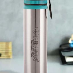 Nirlon Eco Star Silver & Blue Stainless Steel Water Bottle (900ml) - Set of 2-22