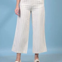 Crimsoune Club Off White Blended Stripes Trousers-image-60
