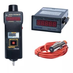 Systems Tech HTM 890 Photo Contact & TM 802 Digital Panel Mount Tachometer with Magnetic Pick-up Sensor-14
