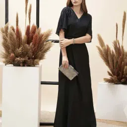 MISH Black Embellished Maxi Dress-picture-13