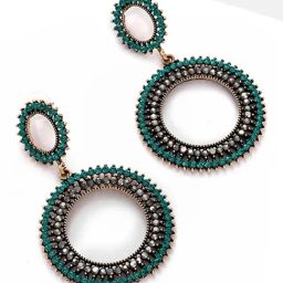 Sohi Gold Plated Designer Stone Drop Earrings-image-82