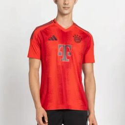 Adidas Red Slim Fit Printed Jersey-image-38