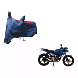 Auto Pearl Waterproof Two Wheeler Cover For Bajaj XCD 135 (Red & Blue)-image-80