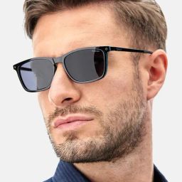 Polaroid Black Rectangular Sunglasses for Men-image-15