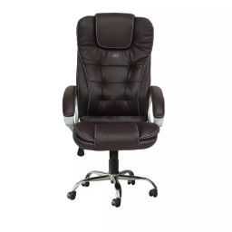Ib basics High Back Leatherette Office Revolving Chair/Manager Chair Brown, ER72-image-77
