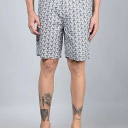 Crimsoune Club Grey Cotton Regular Printed Shorts-image-30