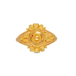 C. Krishniah Chetty Group 22k Radiant Blossom Gold Ring for Women-picture-5