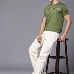 Allen Solly Camouflage Print T-shirt-image-75