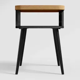 Godrej interio Nebue Black & Brown Engineered Wood Storage Side Table-image-64