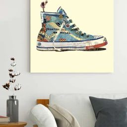 Art Street High Tops & High Fashion Sneaker Printed Multicolor Engineered Wood Wall Art-41