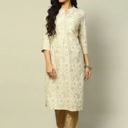 Rangriti Off White Printed Straight Kurta-picture-38