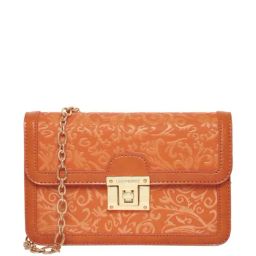 Lino Perros Orange Synthetic Printed Sling Handbag-22